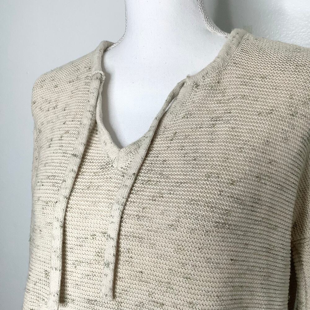 Prana Crystal Beach Baja Style Hooded Sweater Kangaroo Pocket XS - Picture 3 of 8